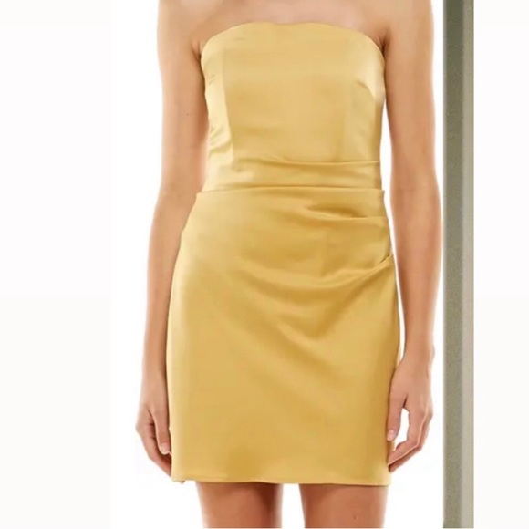 Nordstrom Gold Strapless Minidress - Picture 6 of 6